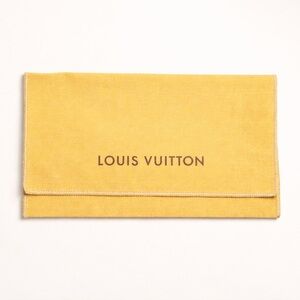 Louis Vuitton Yellow Dust Bag 9x5 Envelope Style Authentic
